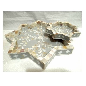 ถาดไม้เรซินออกแบบสำหรับเสิร์ฟในบ้านงานปาร์ตี้งานแต่งงานและตกแต่งบ้านถาดออกแบบสำหรับเสิร์ฟอาหาร - Product Image 6