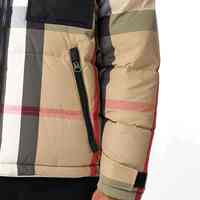 Veste matelassée softshell OEM imperméable, respirante, réversible, à carreaux, grande taille, à rayures délavées, avec fermeture éclair, logo personnalisé, décontractée