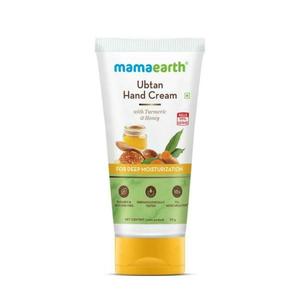 MAMA EARTH Ubtan Crème pour les mains au curcuma et au miel pour une hydratation profonde 50g-crème pour les mains au curcuma pour des mains douces - Product Image 1