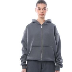 Signature Comfort Survêtement surdimensionné pour femmes Sweat à capuche zippé et joggings Ultra Soft Fleece Cotton Blend Trendy Casual Wear - Product Image 3
