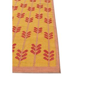 Alfombra Kilim de Lana Tejida Plana Orenda Gold, Diseño Floral Rectangular Hecho a Mano para Dormitorio, Sala de Estar, Pasillo - Modelo Adwl-13254 - Product Image 4