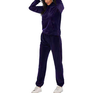 2025, superventas, elegante chaqueta de lana con cremallera, chándal deportivo informal para mujer, traje de correr transpirable con capucha para deportes de invierno - Product Image 3