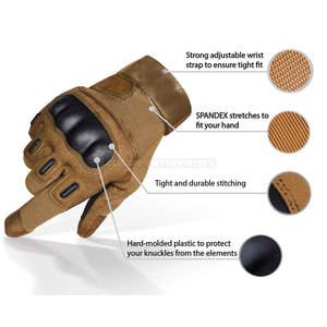 2025 derniers gants en cuir tactiques réglables de conception avec la caractéristique d'écran tactile pour des sports extérieurs - Product Image 4