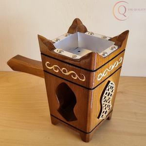 Quemador de Incienso Decorativo de Madera para el Hogar o Templo, Diseño Elegante para el Culto Diario, 100% Natural, Religioso - Product Image 5