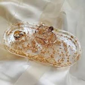 Luxury Wedding Collection Resin Serving <b>Tray</b> Single Piece for Flat Weddings & Hotels <b>Dinner</b> Servings - Product Image 1