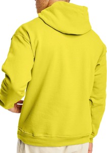 Sudaderas con capucha de algodón 100% personalizadas para hombres Top Trendy Gym Workout Jogging Tops Frente sólido Invierno Hip Hop Ejercicio Servicio OEM - Product Image 2