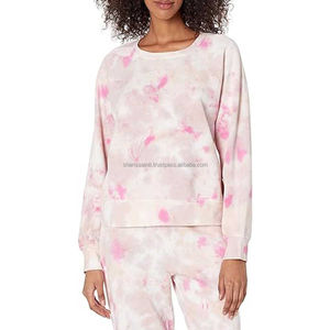 Professional Customized Women's Acid Wash <b>Sweatshirt</b> For Casual Wear Crew Neck Cotton with <b>Embroidery</b> Sports <b>Sweatshirts</b> - Product Image 5