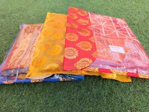 แฮนด์เมดอินเดียบรรจุ/ของขวัญสําหรับSares/SalwarชุดPAN Patta Sareeฝาครอบวันเกิดงานแต่งงานReturn Mehendiของขวัญ - Product Image 2