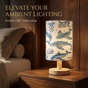 Tactile 3D UV Printing Custom Photo Decorative Table Lamp with Premium Fabric <strong>Shade</strong> for Living Room Aesthetic Decor Gift - Product Image 1