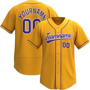 OEM 100 poliéster personalizado mundo clásico Cuba hombres sublimación liso béisbol Jersey - Product Image 3