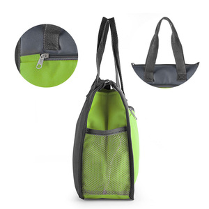 Grand sac isotherme en aluminium robuste avec fermeture éclair 22x12x26cm, portable pour les activités de plein air et le shopping - Product Image 4