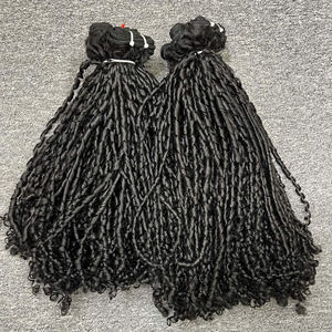 Extensiones de pelo de trama vietnamita, Remy rizado, Pixie, a un precio al por mayor, cutícula alineada, Sin desorden, sin enredos, mechones humanos altos - Product Image 3