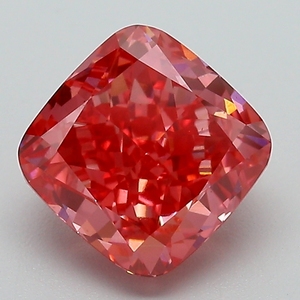 Diamant rose vif fantaisie certifié IGI, cultivé en laboratoire, taille coussin, diamant non monté pour la vente en gros de bijoux fins - Product Image 1