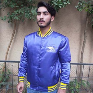 College Embroidery Polyester Bulk Wholesale Custom <b>Men's</b> Winter Breathable Eco-Friendly Puff Printed Varsity <b>Baseball</b> <b>Jacket</b> - Product Image 4