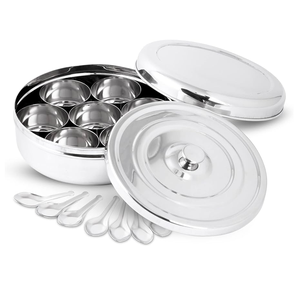 Boîte à herbes et épices en acier inoxydable Boîte personnalisée pour l'organisation de la cuisine du sel et du poivre Boîte d'assaisonnement pour outils - Product Image 4