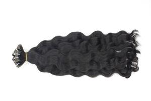 Bande de cheveux humains 100 vierge Remy bande dans l'extension de cheveux Double dessiné européen DHL FEDEX ensemble Style génie trame - Product Image 2