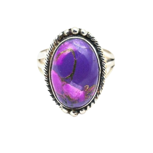 Anillo de piedras preciosas turquesas de Plata de Ley 925, joyería hecha a mano, anillo de estilo bohemio de plata, joyería para mujer, regalo de boda para esposa - Product Image 1
