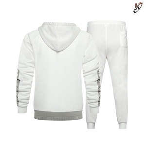 Novedades 2025 Conjuntos Deportivos de Forro Polar para Hombre Talla Grande, Corte Regular, Manga Larga, Poliéster/Algodón - Product Image 2