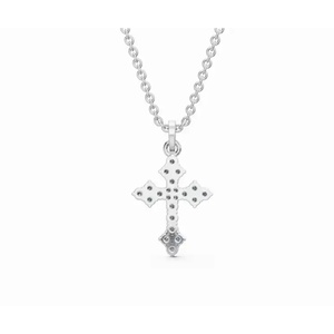 Elegante Colgante de Diamante Cultivado en Laboratorio Valora Cross, Corte Redondo, 0.250 Ct, Oro de 9 KT, 14 KT, 18 KT, Joyería Fina, Proveedor Mayorista OEM - Product Image 4