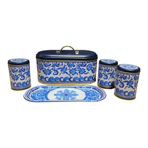 Evle Rive Bleu คอลเลกชัน5ชิ้นขนมปังโลหะและเครื่องเทศชุด - Product Image 1
