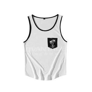 High Quality <b>Men's</b> Gym <b>Tank</b> <b>Tops</b> for Bodybuilding Workout Fitness Vest with Embroidery Decoration Polyester Hip Hop Sweatshirt - Product Image 1