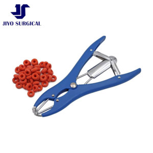 Venta caliente Elastrator de acero inoxidable Alicates de castración Herramienta de acoplamiento y anillamiento de cola de ganado - Product Image 1