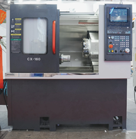 Tour CNC à banc incliné compact avec broche à axe C A2-5 pour tournage de précision de pièces de type arbre, manchon et broches de précision