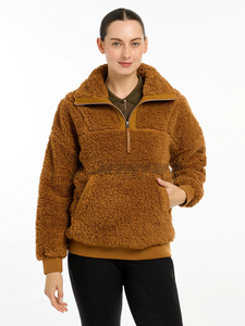 Sudadera de equitación a prueba de viento para mujer, Jersey ecuestre cómodo, ropa de entrenamiento de caballos asequible, jersey de equitación para mujer - Product Image 4