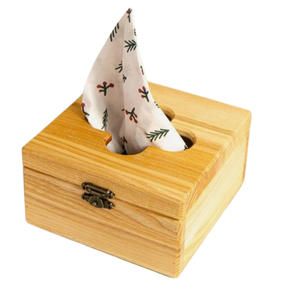 Vaisselle sur mesure porte-serviettes en bois brun clair stockage de tissu utilisation bois de noyer avec finition naturelle - Product Image 3