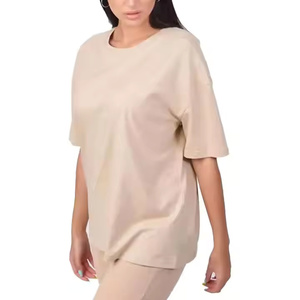 เสื้อยืดผู้หญิงน้ำหนักเบาแขนสั้นไหล่ตกเสื้อยืดสไตล์ล่าสุด - Product Image 2