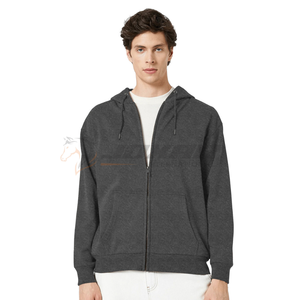 Venta al por mayor de los hombres XS tamaño 100% algodón con capucha invierno térmico con cremallera chaqueta de lana con logotipo personalizado impreso 3D patrón de diseño - Product Image 1