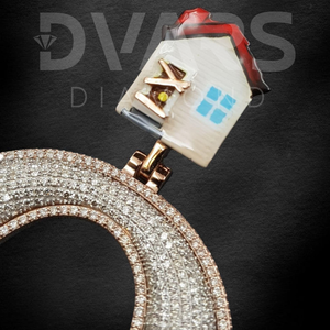 สร้อยคอเงินแท้ 925 ชุบทอง ดีไซน์ Cuban Link คุณภาพสูง พร้อมจี้เพชรทรงดอกกุหลาบแบบ Iced HipHop สไตล์ Unisex - Product Image 2