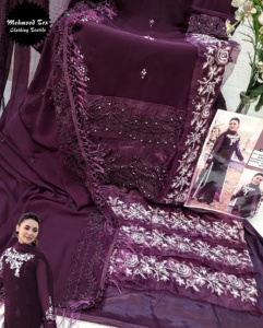 Collection Premium Superbe Georgette Avec Broderie Salwar Costume Femme Fabricant De Mode - Product Image 2