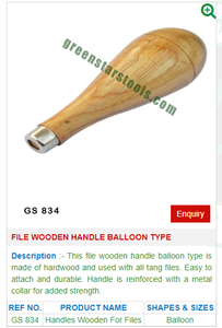 Lima Mango de madera Globo Tipo GS 834 Herramientas de joyería para herramientas de joyería - Product Image 2