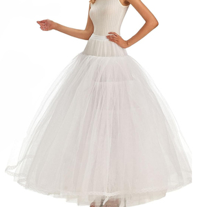 Mid Waist Solid Color petticoat <b>underskirt</b> 2025 Best Quality wedding <b>dress</b> inner skirt <b>for</b> Sale - Product Image 2