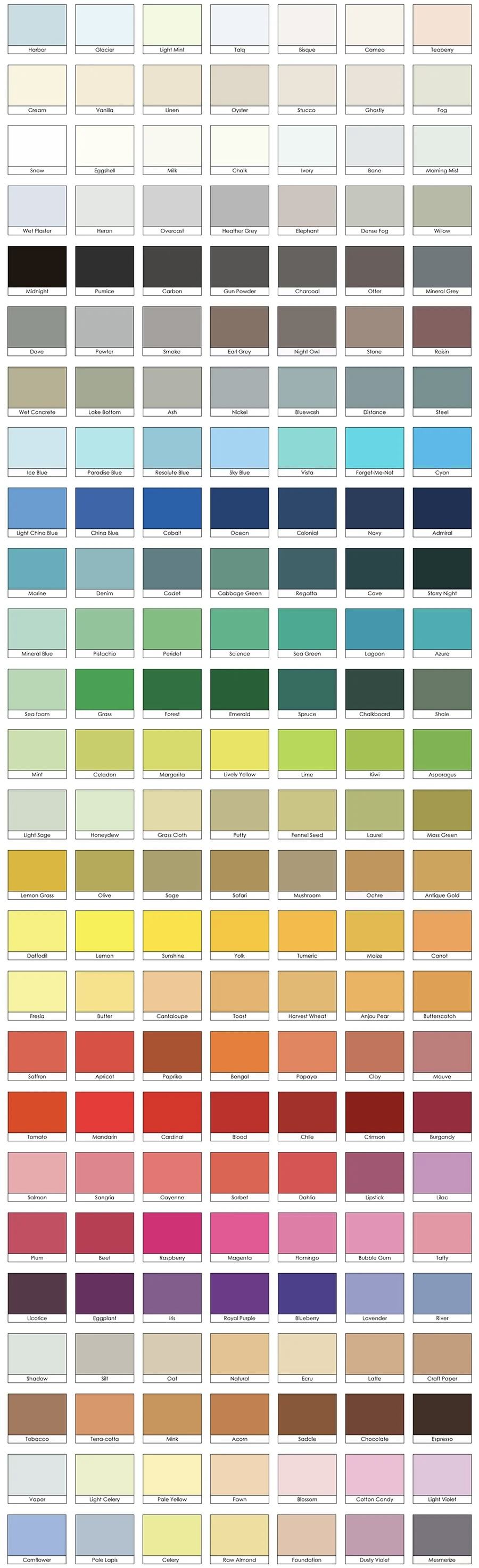 Custom colors available