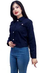 Venta al por mayor y por encargo de alta calidad de las mujeres chaqueta de mezclilla, ropa informal de fábrica de diseño hecho Venta caliente Jeans Varsity chaqueta - Product Image 4