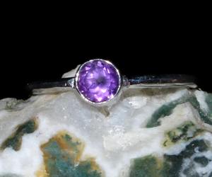African <b>Amethyst</b> <b>Ring</b> 925 Sterling Silver Handmade Birthstone Gift for Women - Product Image 1