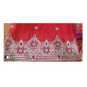 Tela de George Georgette somalí de Moda Africana con patrón bordado de trabajo con cuentas hechas a mano personalizadas más vendidas para ropa tejida - Product Image 1