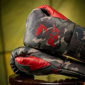 Guantes de Boxeo Profesionales Personalizados con Logotipo, de Alta Calidad, Cuero Genuino, Cierre con Cordones, Protección UV, Más Vendidos - Product Image 3