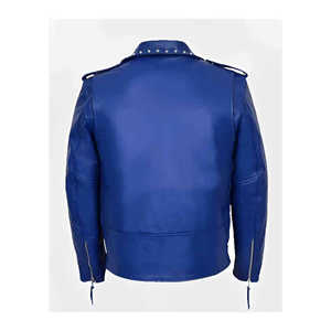<b>jacket</b> for <b>men</b> High Quality V-neck Rock Punk <b>Canvas</b> Leather <b>Jacket</b> for <b>Men</b> Stylish Coated Leather Front Logo for Bikers OEM - Product Image 2