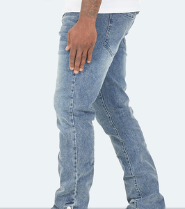 OEM Logo personnalisé Bleu Hommes Jeans Bouton Latéral Hommes Jeans Haute Qualité Baggy Fabricants Vintage Flare Snapper Jeans pour Hommes - Product Image 6