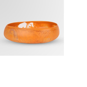 Bol en résine hautement poli fabriqué à la main de haute qualité pour servir des ustensiles de cuisine en bois à soupe et nouilles emballés dans un carton - Product Image 1