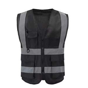 <b>Reflective</b> Safety <b>Vest</b> Jacket Custom Logo Industrial Security Construction Uniform Work Clothing - Product Image 4