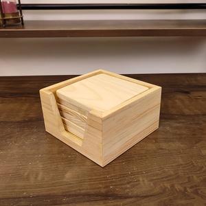 Precio al por mayor diseño personalizado respetuoso con el medio ambiente moderno de madera de acacia natural redondo posavasos gratis para bebidas - Product Image 3