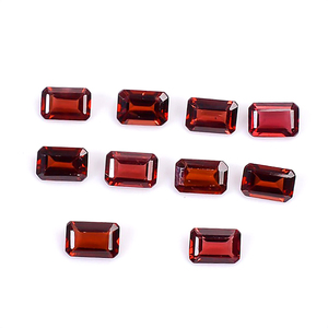 Piedra preciosa de granate natural, tamaño Rectangular, gemas de tamaño calibrado sueltas, granate genuino, piedra tallada facetada, regalo para ella - Product Image 2