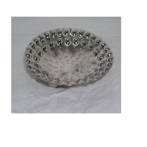 การออกแบบปะการังงานแต่งงานโลหะตกแต่งอลูมิเนียมชามเสิร์ฟบ้าน - Product Image 1