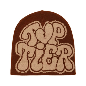 Letter jacquard Wholesale Custom Woven Unisex <b>Acrylic</b> Plain Dyed Embroidery Knitted Ribbed High Quality Winter Jacquard Beanies - Product Image 3