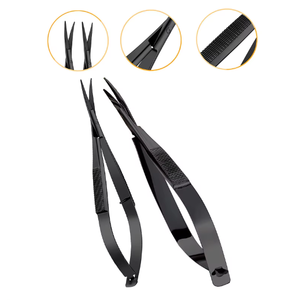 Ciseaux à cils couleur or Marque privée Ciseaux à ressort pour cils professionnels Outil de maquillage cosmétique Ciseaux de manucure - Product Image 3