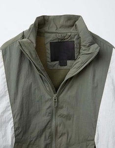 <b>Zipper</b> Up Polyester Sportswear Windbreaker <b>Jacket</b> Men Custom Logo Color Block Men Windbreaker <b>Jackets</b> - Product Image 3